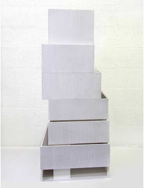 New Museum by SANAA in New York, New York, USA. Model photo courtesy SANAA.