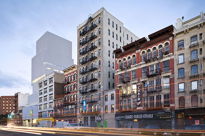 The New Museum in New York by Kazuyo Sejima and Ryue Nishizawa, SANAA. © Iwan Baan