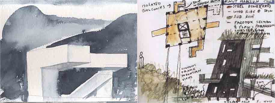 Steven Holl - watercolors