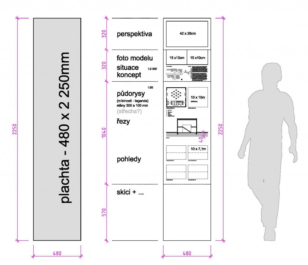 vystava layout - plachta detail